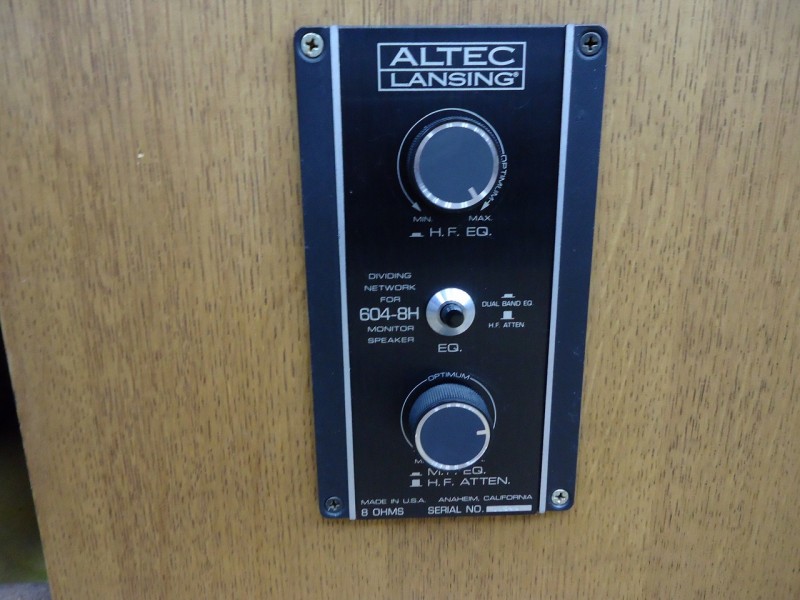 ALTEC LANSING社製プロ用スタジオモニター 620Bシステムズ(604-8H